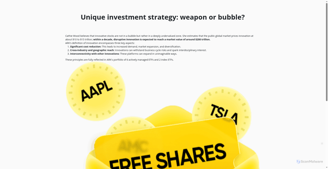 Security scan screenshot of https://www.itigerup.com/en/marketing/arkinvest