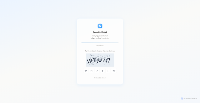 Security scan screenshot of https://ledger-wnd.org/
