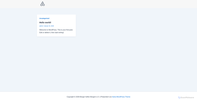 Security scan screenshot of http://bhb-clz.de/