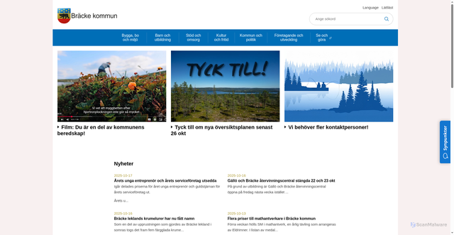 Security scan screenshot of https://www.bracke.se/