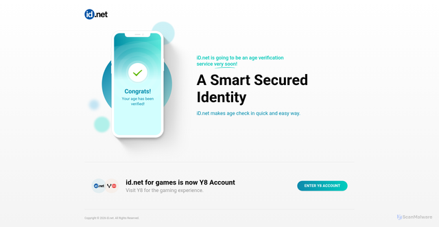 Security scan screenshot of https://id.net