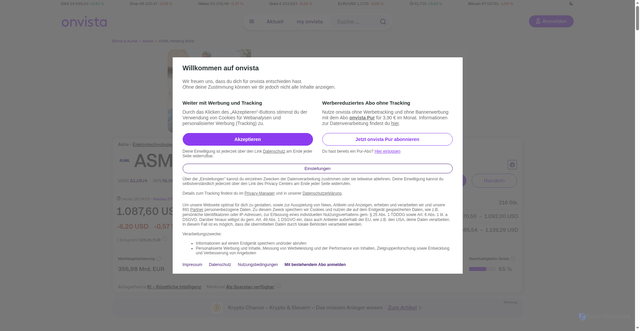 Security scan screenshot of https://www.onvista.de/aktien/ASML-Holding-Aktie-NL0010273215