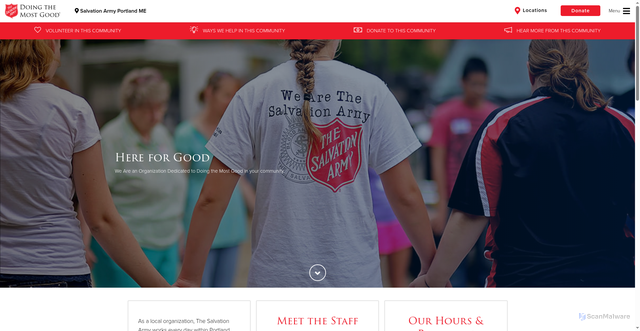 Security scan screenshot of https://easternusa.salvationarmy.org/northern-new-england/portland/who-we-are/