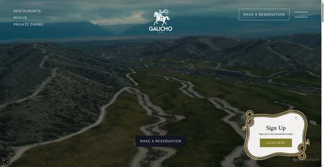 Security scan screenshot of https://gauchorestaurants.com/?utm_campaign=Gaucho%20Mailer%20%7C%20Lapsed%20pt.1%20&utm_source=Atreemo&utm_medium=email