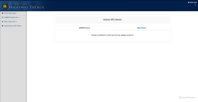 Security scan screenshot of https://www.moalerts.mo.gov/