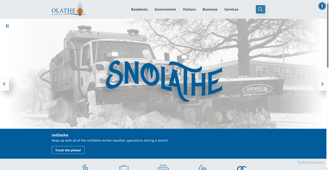 Security scan screenshot of https://www.olatheks.gov/