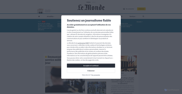 Security scan screenshot of https://test-user.pickups-transit-fr.com/