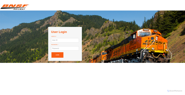 Security scan screenshot of https://sp.bnsf.com