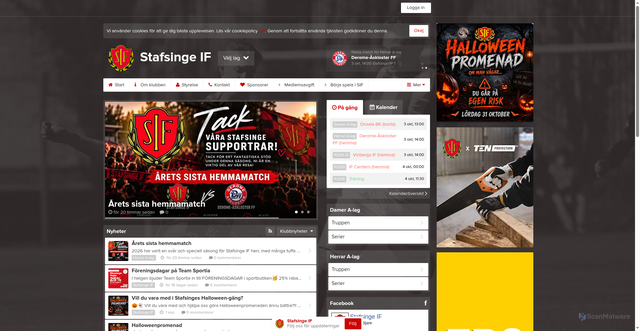 Security scan screenshot of https://stafsingeif.se