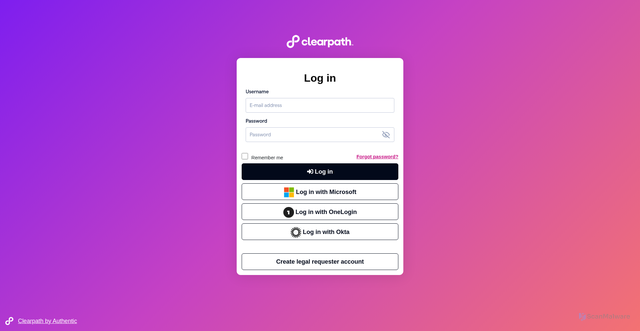 Security scan screenshot of https://prod.myclearpath.com