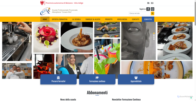 Security scan screenshot of https://www.ritz.fpbz.it/