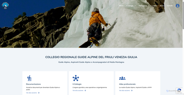 Security scan screenshot of https://guidealpinefriuliveneziagiulia.it/