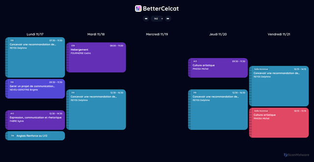 Security scan screenshot of http://celcat.pages.dev/