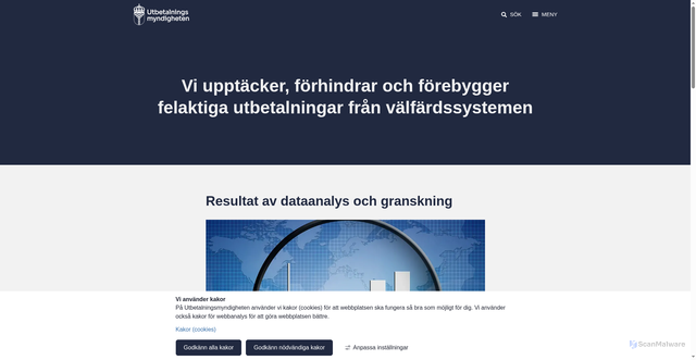 Security scan screenshot of https://www.ubm.se