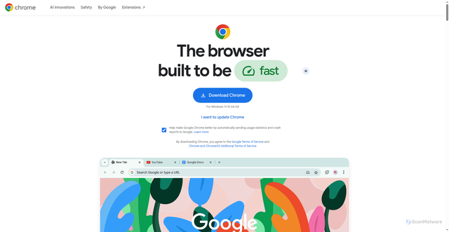 Security scan screenshot of https://edgedl.me.gvt1.com/