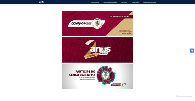 Security scan screenshot of https://portalpadrao.ufma.br