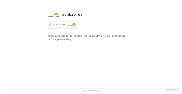 Security scan screenshot of https://acmbio.es