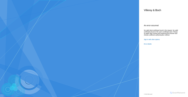 Security scan screenshot of https://mail.villeroy-boch.com
