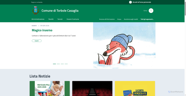 Security scan screenshot of https://comune.torbole-casaglia.bs.it/
