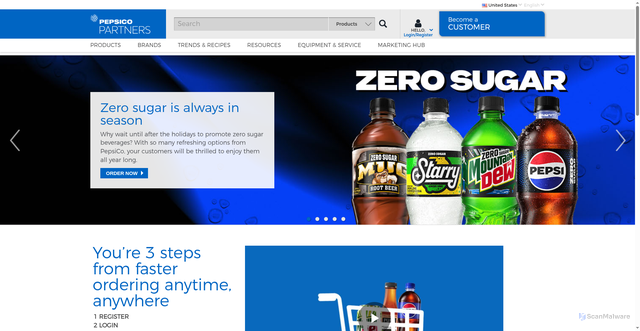 Security scan screenshot of https://www.pepsicopartners.com/