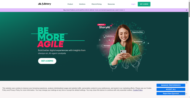 Security scan screenshot of https://mr.eu1.fullstory.com/