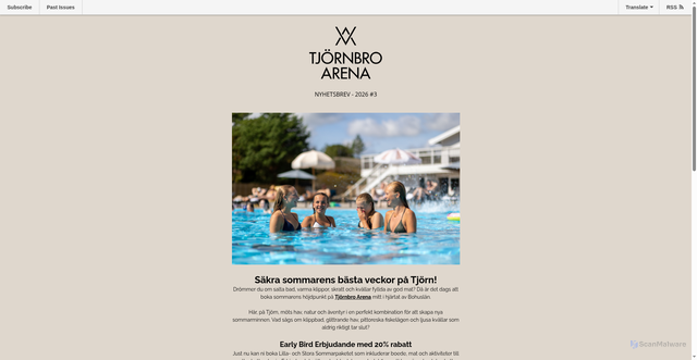 Security scan screenshot of https://mailchi.mp/d5081be3e4d4/mtesnyheter-frn-tjrnbro-arena-6428734?e=5082020400