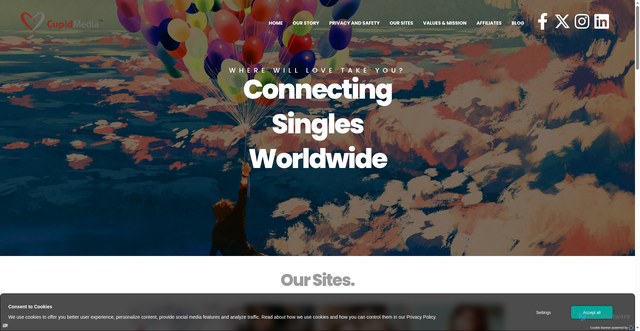 Security scan screenshot of https://cupidmedia.com