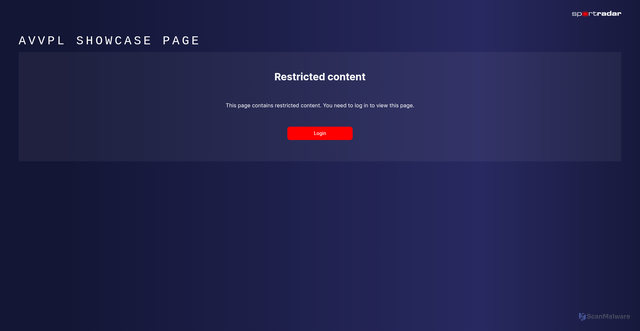 Security scan screenshot of https://avplayer.sportradar.com