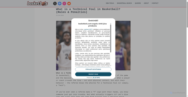 Security scan screenshot of https://basketbols.com/basketball-basics/what-is-technical-foul-basketball/