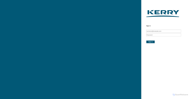 Security scan screenshot of https://kerry.my.salesforce.com