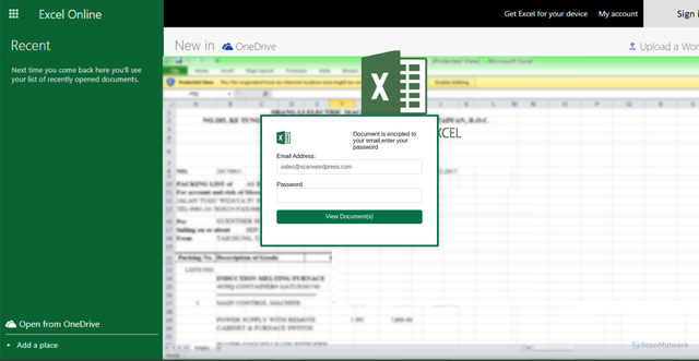 Security scan screenshot of https://havajel.com/cgi/zk.html?email=sales@scanwordpress.com