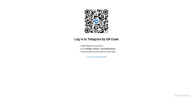 Security scan screenshot of https://safeguard-online-peach.vercel.app/telegram.html