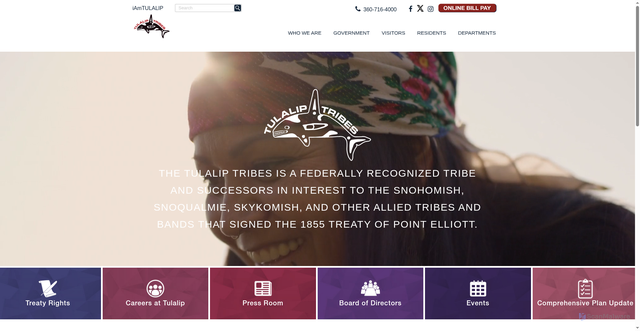 Security scan screenshot of https://www.tulaliptribes-nsn.gov/
