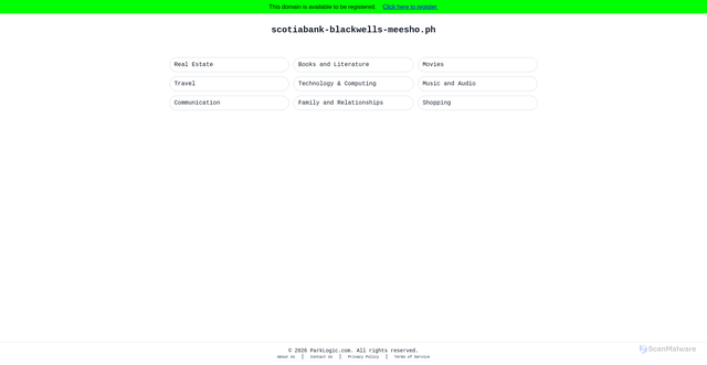 Security scan screenshot of parking3.parklogic.com