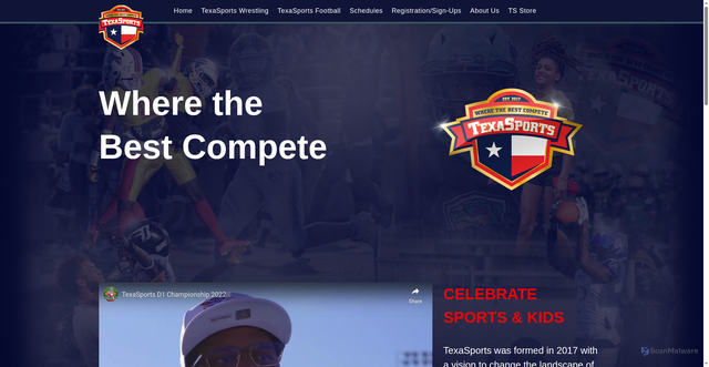 Security scan screenshot of https://texasports.info/