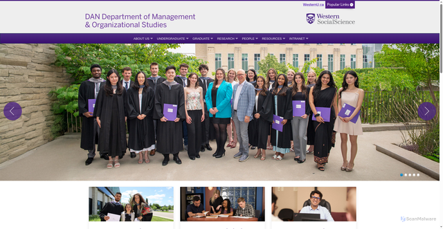 Security scan screenshot of https://www.dan.uwo.ca