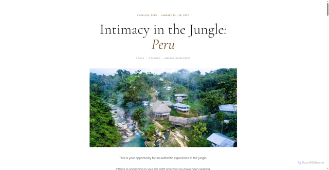 Security scan screenshot of http://intimacyinthejungle.com/