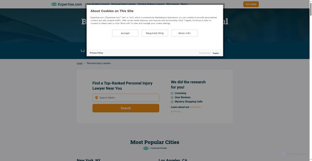 Security scan screenshot of https://www.expertise.com/legal/personal-injury-lawyers
