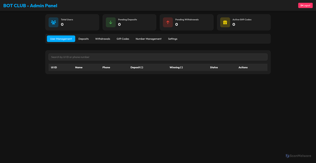 Security scan screenshot of https://bdbotclubadmin-d86rktlswh.edgeone.app/
