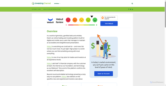 Security scan screenshot of https://news.investingchannel.com/broker-reviews/webull