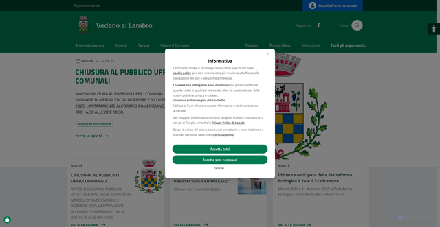 Security scan screenshot of acconsento.click