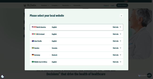 Security scan screenshot of https://rldatix.com