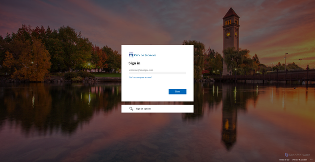 Security scan screenshot of https://ciresonportalcos-spokane.msappproxy.net
