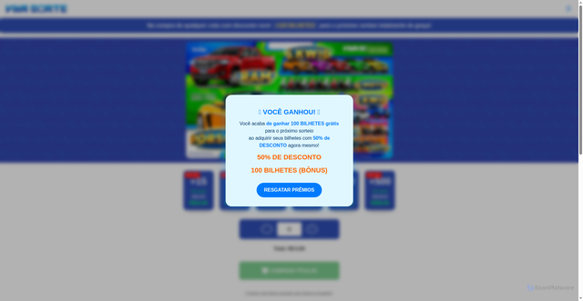 Security scan screenshot of https://desconto-three.vercel.app/