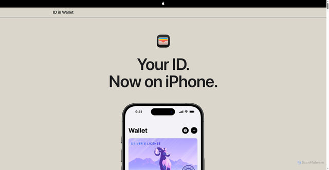 Security scan screenshot of https://learn.wallet.apple/id