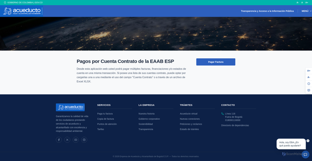 Security scan screenshot of https://aguaeabb.store/pagar-factura
