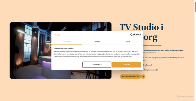Security scan screenshot of https://studiohouse.se