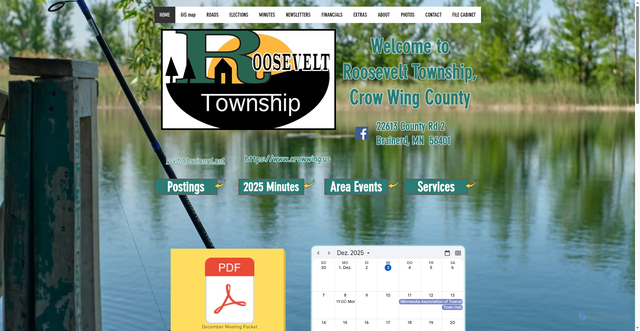 Security scan screenshot of https://www.roosevelttownshipccmn.gov/