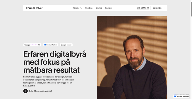 Security scan screenshot of https://formatfolket.se