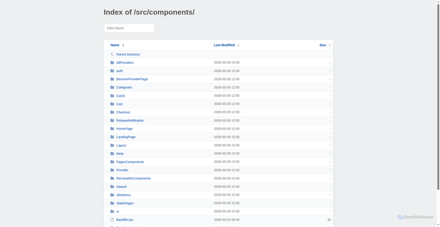Security scan screenshot of http://fixustam.com/src/components/